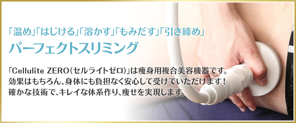 「温め」「はじける」「溶かす」「もみだす」「引き締め」パーフェクトスリミング